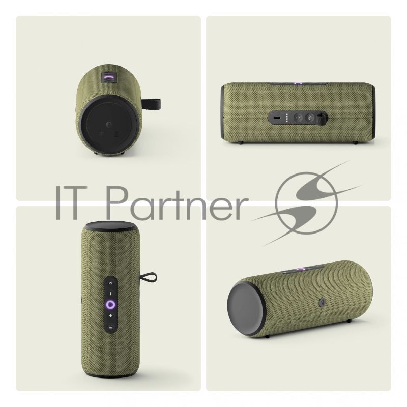 Умная колонка Yandex Стрит Алиса зеленый 30W 2.0 BT/Wi-Fi 10м 3300mAh (YNDX-00030GRN)