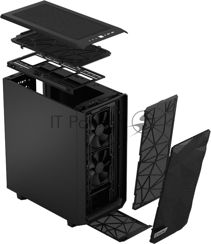 Корпус Fractal Design MESHIFY 2 COMPACT BLACK / ATX / 2x140mm & 1x120mm fans inc. / FD-C-MES2C-01
