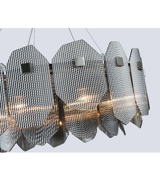 Светильник Ambrella light LH31203/8 SN/SM сатин никель/дымчатый E14*8 max 40W D650*270