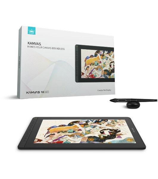 Графический планшет Сенсорный монитор Huion KAMVAS 16 (2021) Black