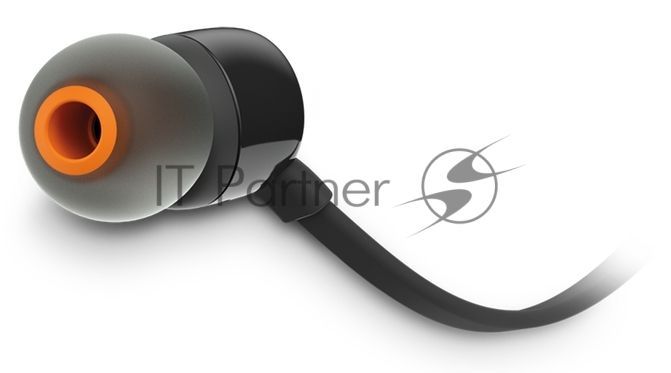 Проводные наушники JBL Tune 110 черный, внутриканальные, Jack 3.5 мм