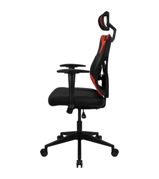 Кресло Aerocool GUARDIAN Champion красный, сетка, 150 кг, подголовник, регулируемые подлокотники, механизм качания, поясничная подушка