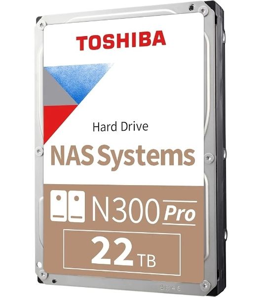 Жесткий диск HDD Toshiba N300 Pro 22Tb 7200rpm SATA-III 1024Mb 3.5"
