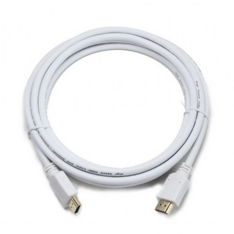 Кабель Cablexpert HDMI CC-HDMI4-W-6, 19M/19M, v2.0, медь, позол.разъемы, экран, 1.8м, белый, пакет