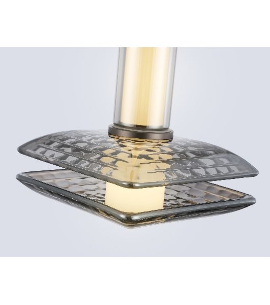 Подвесной светодиодный светильник Ambrella light LH31003 GR/SM серый/дымчатый 10W 3000K 150*150*240