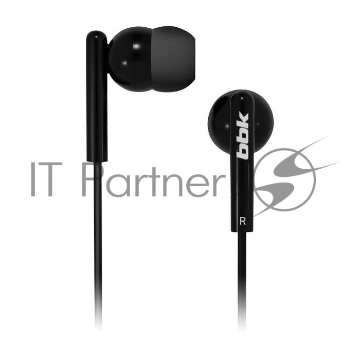 Проводные наушники BBK EP-1003S черный, вкладыши