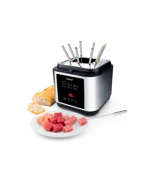 Фритюрница-фондю Steba DF 150 F серебристый/чёрный, 1200 Вт, 2.5 л, 0.8 кг, таймер