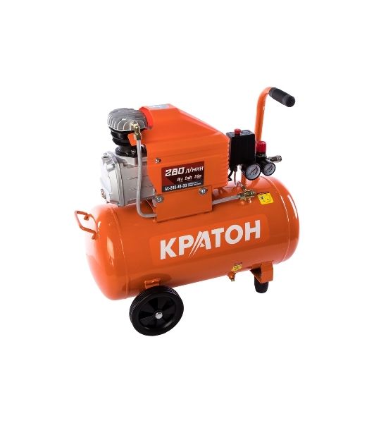 Компрессор КРАТОН AC-280-40-D Dпрямой 220В 2000Вт 280л/мин ресивер40л 32кг