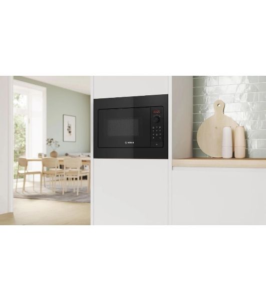 Микроволновая печь Bosch BFL523MB4 черный (встраиваемая)