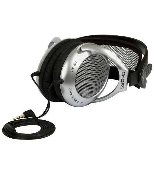 Проводные наушники Koss UR40 черный, полноразмерные, Jack 3.5 мм, складная конструкция