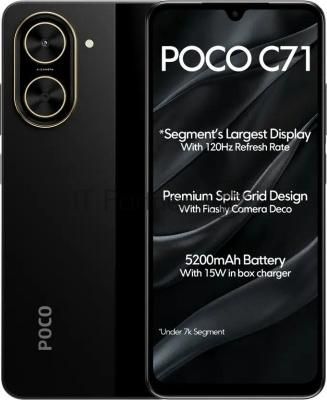 Смартфон POCO C71 RU 3/64Gb черный