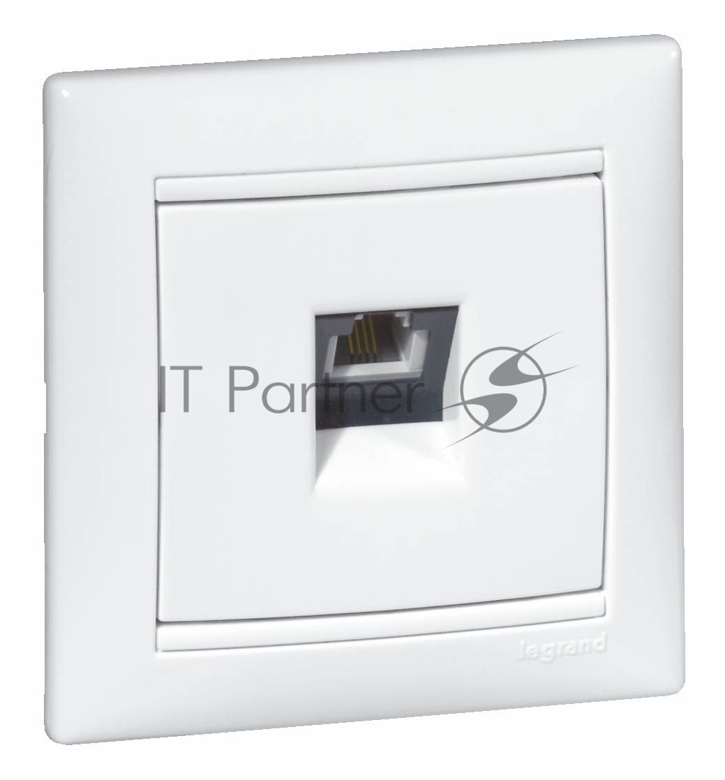 Legrand Legrand 774438 Розетка телефонная Valena RJ11 4 контакта 1 коннектор (белая)