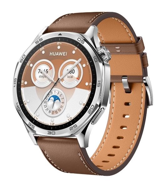 Умные часы Huawei Watch GT 5, 1.43" AMOLED, Bluetooth, NFC, GPS, IP69K, коричневый