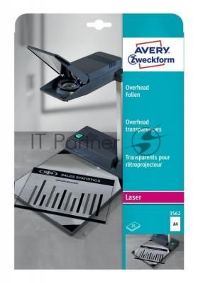 Пленка Avery Zweckform 3562 A4/25л./прозрачный для лазерной печати