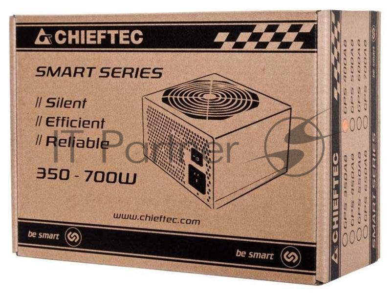 Блок питания Chieftec RTL GPS-600A8, 600Вт, 80 PLUS, 120мм, черный