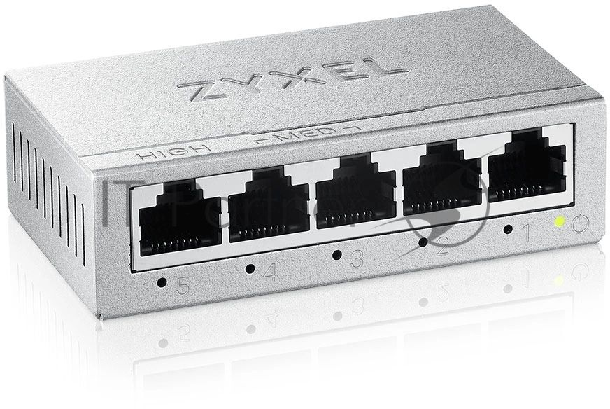 Коммутатор Zyxel GS-105B v5, 5 портов 1000 Мбит/с