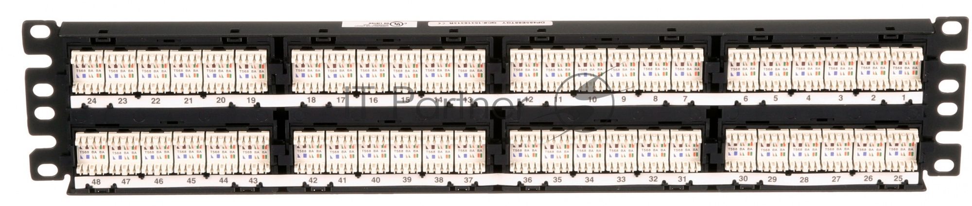 Патч-панель Panduit (DP485E88TGY) 19" 48хRJ45 кат.5E