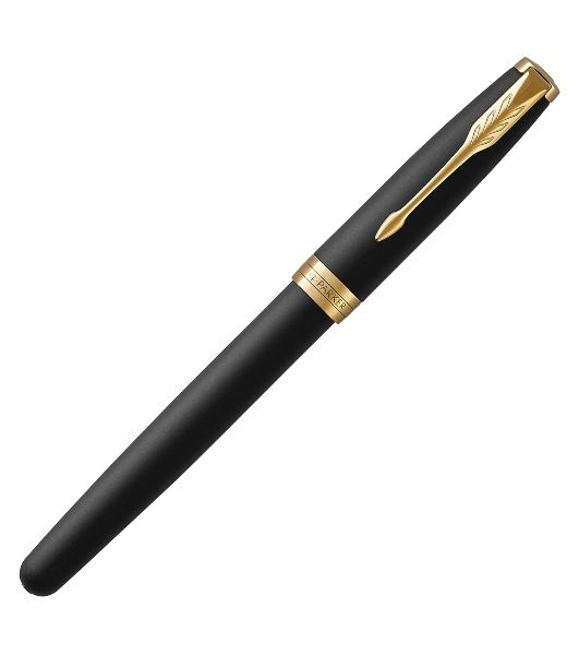 Ручка роллер Parker Sonnet Core T528 (CW1931518) Matte Black GT, F, черные чернила, подарочная коробка