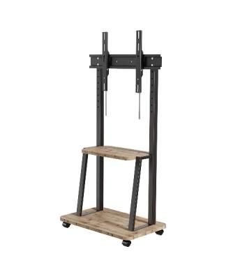 Стойка для телевизора Holder PR-108 черный/береза 32"-65" макс.40кг напольный мобильный