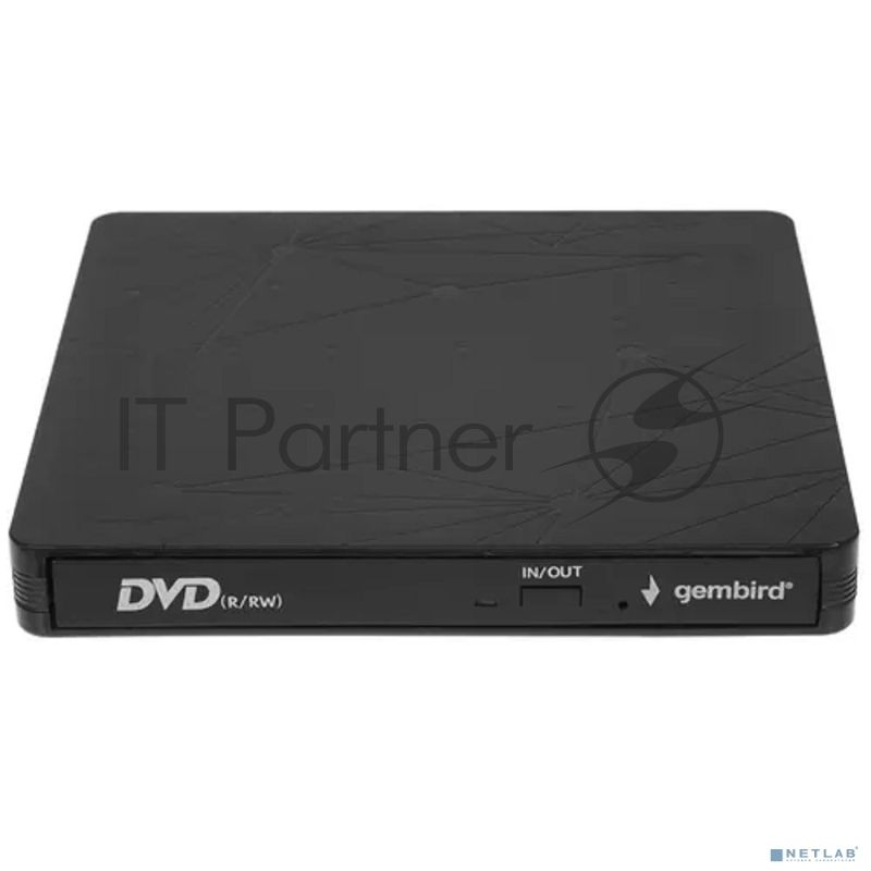 Оптический привод внешний CD/DVD привод USB 3.0 Gembird DVD-USB-03C пластик, черный