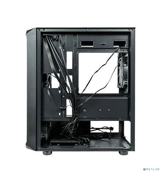 Компьютерный корпус Minitower mATX Eurocase 00-01003411 M205 4ARGb черный без БП закаленное стекло USB 3.0