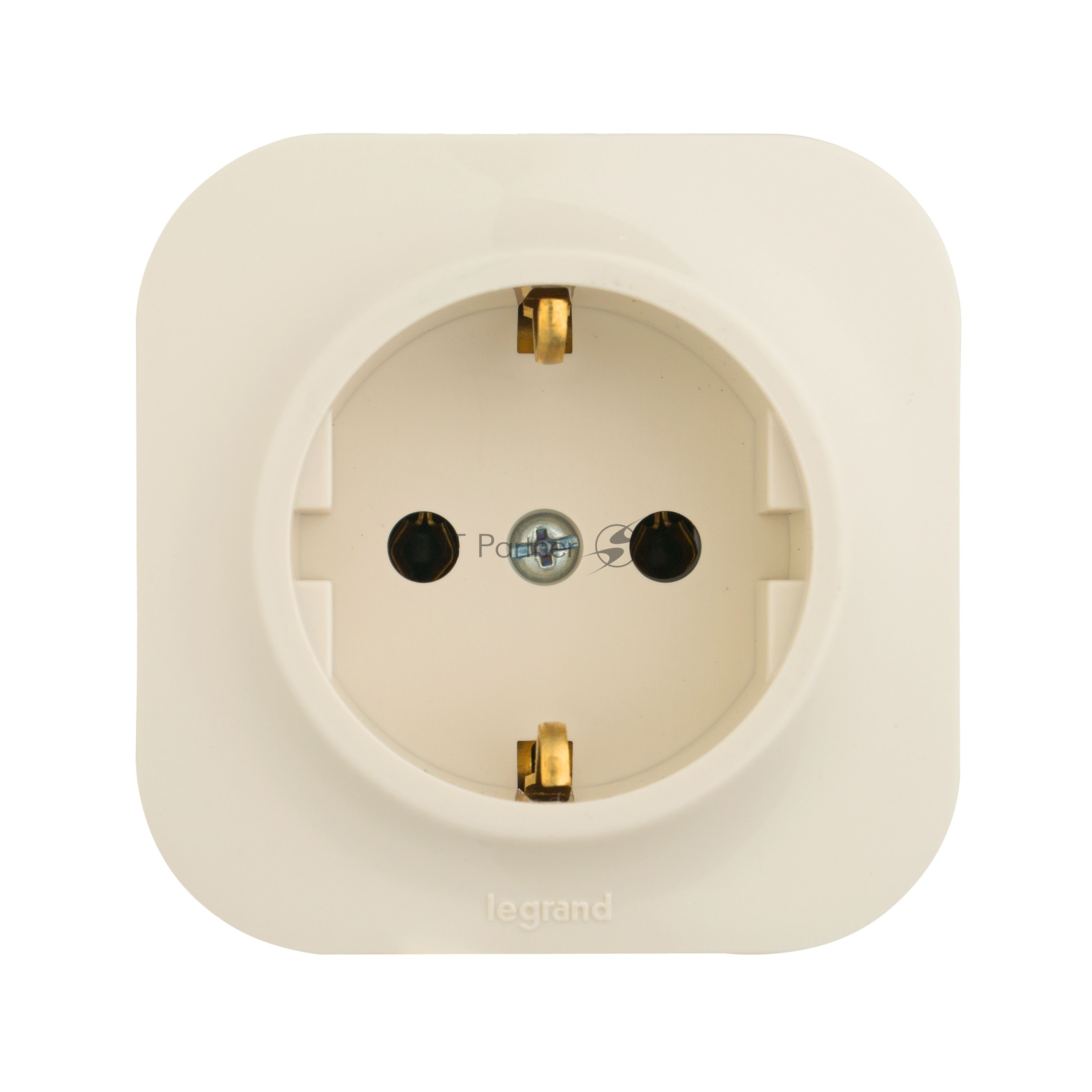 Розетка Legrand 782241 с заземлением без шторок (Слоновая кость)