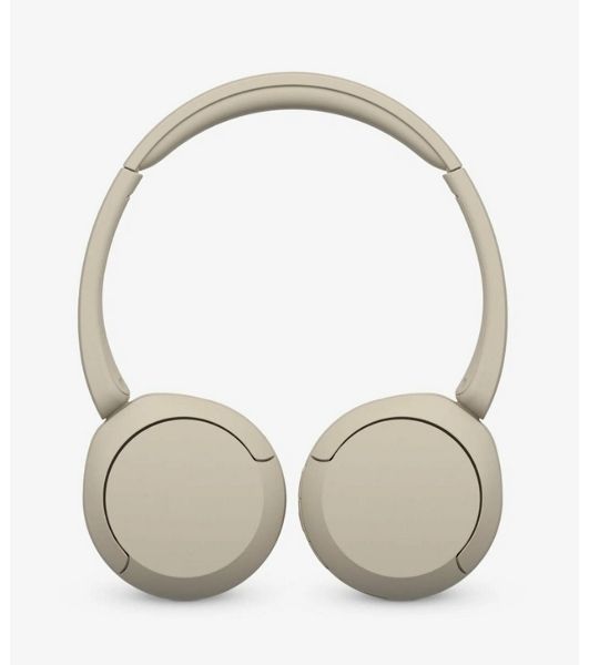 Беспроводные наушники Sony WH-CH520 бежевый, накладные, Bluetooth, быстрая зарядка, до 50 ч