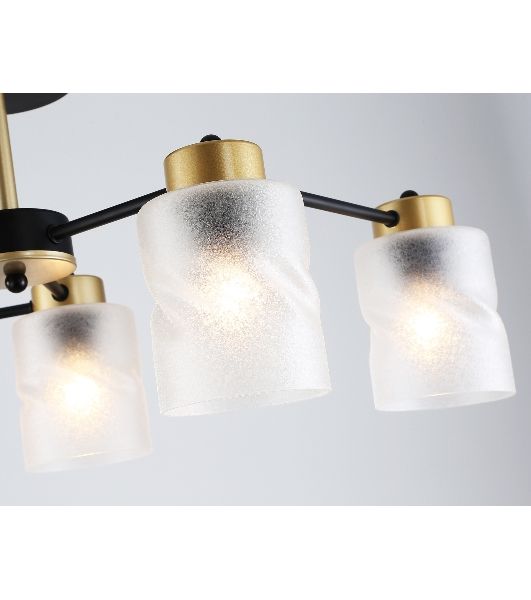 Светильник Ambrella light TR303325/6 BK/GD черный/золото E27/6 max 60W D680*270