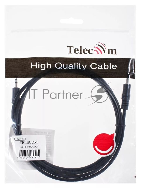 Кабель соединительный Telecom 3.5 Jack (M) - 3.5 Jack (M), стерео, аудио, 1.5м TAV7175-1.5M