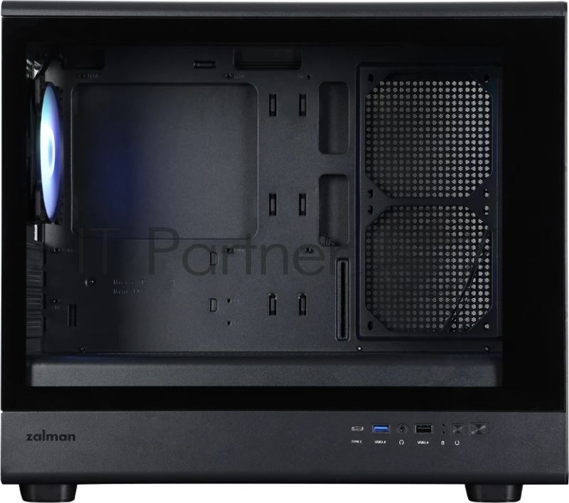 Компьютерный корпус ZALMAN M5, MATX, BLACK, WINDOW, 1xCombo (3.5'' or 2.5''), 1x3.5", 2x2.5", 1xUSB2.0, 1xUSB3.0, 1xUSB Type-C, FRONT 3x120мм ARGB, REAR 1x120мм ARGB