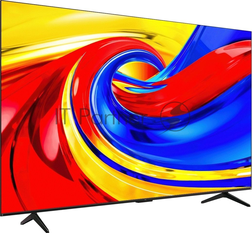 Телевизор TCL 75" 75P7L черный QLED UHD 60Hz Smart TV Google TV 2GB/16GB
