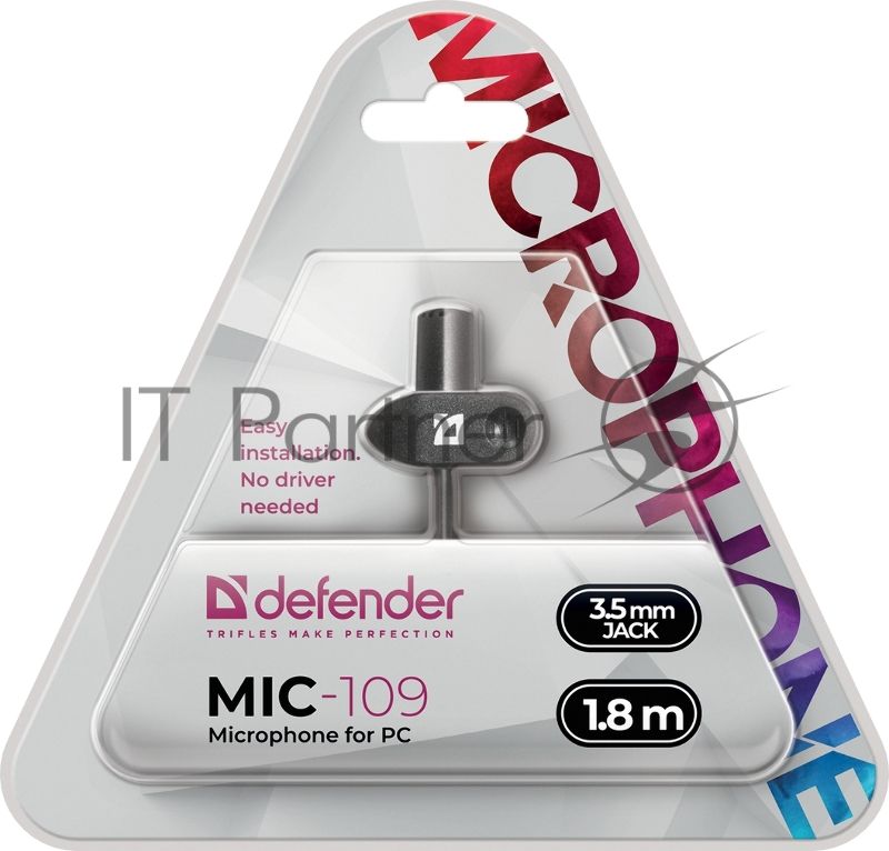 Микрофон Defender MIC-109 черный