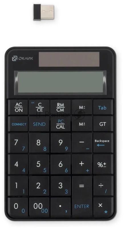 Цифровой блок Oklick K604W беспроводная, радиоканал, чёрный