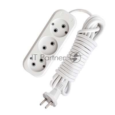 Удлинитель 3х7 м без заземл. 10А IP20 Е-203 АБС-пл. ПВС 2х0.75 UNIVersal 9631966