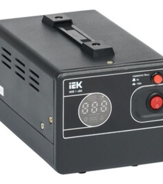 Стабилизатор напряжения IEK Hub 8кВА однофазный черный (IVS21-1-008-13)