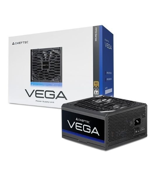 Блок питания Chieftec Vega PPG-850-S, 850Вт, 80 PLUS Gold, 135мм, черный