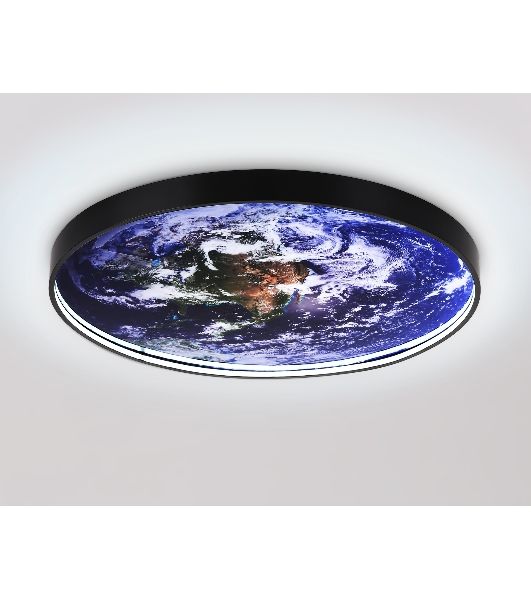 Настенно-потолочный светодиодный светильник Ambrella light FW11134 BK черный 31W LED 3000-6400K D500*38