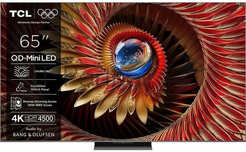 Телевизор TCL 65" 65C8K черный Mini LED QLED UHD 144 Гц Smart TV