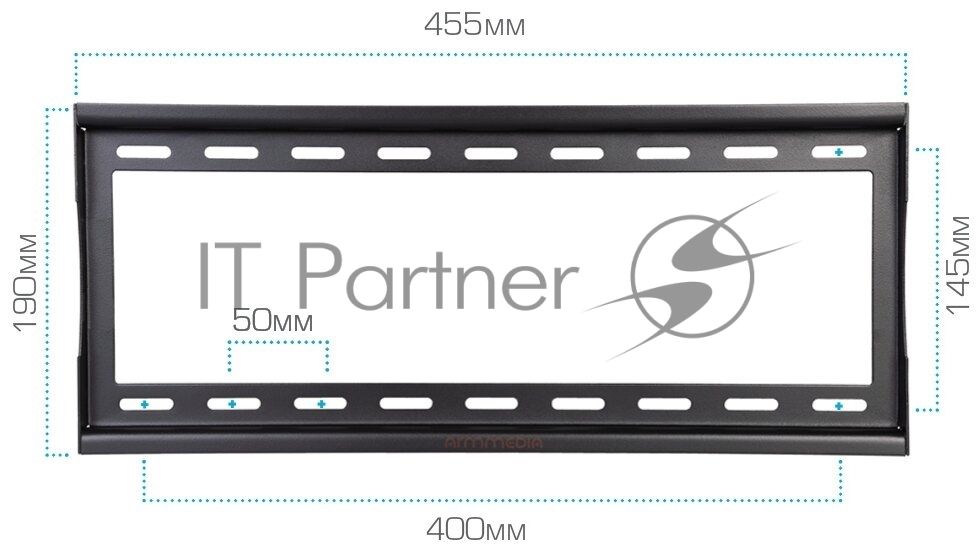 Кронштейн для телевизора Arm Media STEEL-4 черный 22"-65" макс.35кг настенный наклон