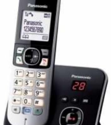 Телефон беспроводной (DECT) Panasonic KX-TG6821RUB черный, автоответчик,определитель номера,телефонный справочник 120 зап. Телефон беспроводной (DECT) Panasonic KX-TG6821RUB черный, автоответчик,определитель номера,телефонный справочник 120 зап.