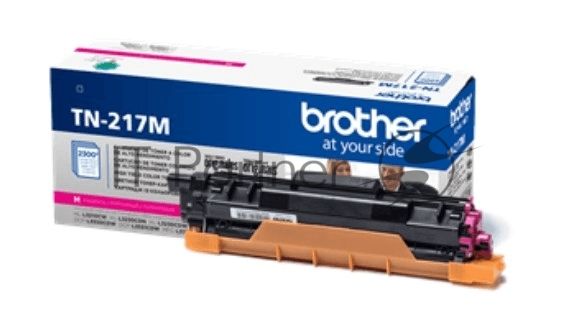 Картридж лазерный Brother TN217M пурпурный для  MFC-L3770CDW, DCP-L3550CDW, HL-L3230CDW 2300 стр.