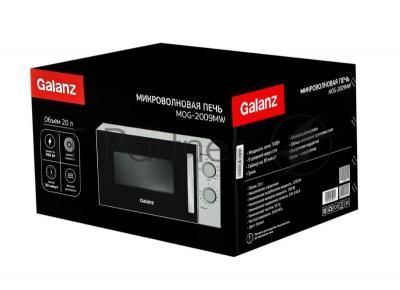 Микроволновая печь Galanz MOG-2009MW белый, 20 л, 700 Вт, переключатели - поворотный механизм