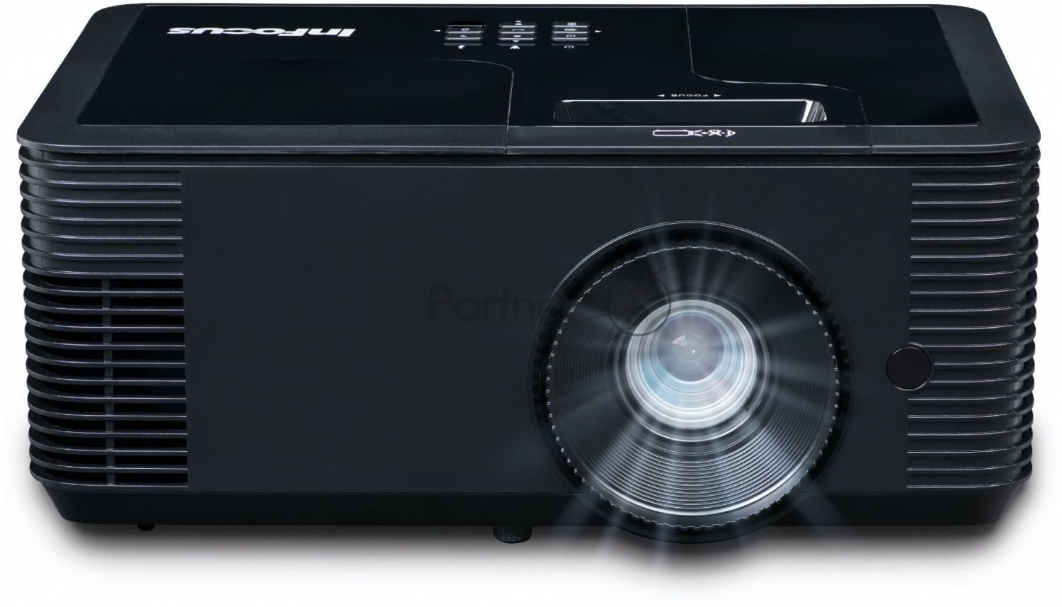 Проектор INFOCUS IN134 DLP, 4000 ANSI Lm, XGA (1024x768), 28500:1, 1.94-2.16:1, 3.5mm in, Composite video, VGAin, HDMI 1.4aх3 (поддержка 3D), USB-A (для SimpleShare и др.), лампа 15000ч.(ECO mode), 3.5mm out, Monitor out (VGA), RS232, 21дБ, 4,5 кг