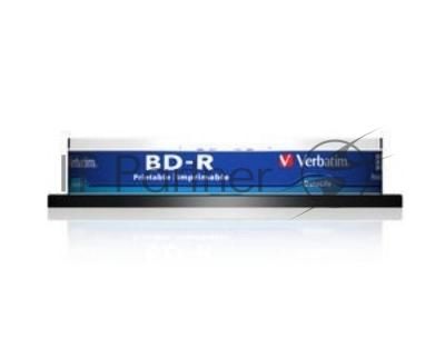 Диск BD-R Verbatim 25Gb 6x Cake Box (10шт) Printable Light Scribe (43804)