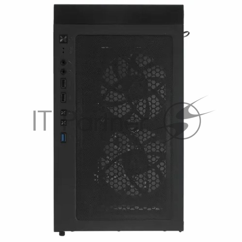 Компьютерный корпус Montech X3 GLASS, без БП, ATX 6x120мм 2xUSB 3.0 1xUSB3.1 audio bott PSU, черный