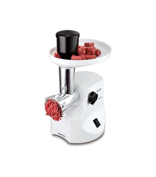 Мясорубка электрическая Kenwood MG450 белый, 1400 Вт, 1.5 кг/мин, реверс, защита от перегрузки, насадки - 5