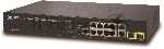 Управляемый коммутатор Planet IPv6 L2+/L4 Managed 24-Port 802.3at PoE+ Gigabit Ethernet Switch + 4-Port Shared SFP (440W)