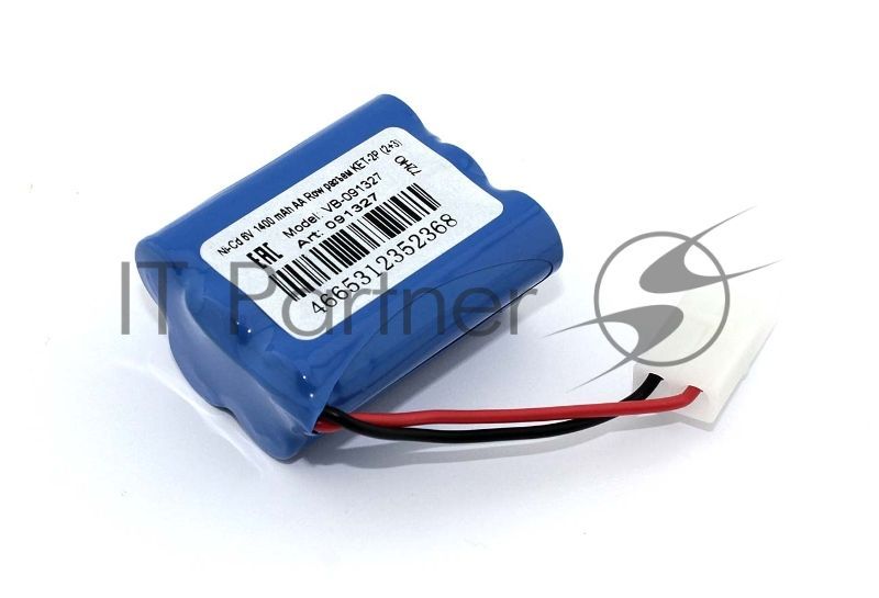 Портативный аккумулятор Ni-Cd 6V 1400 mAh AA Row разъем KET-2P (2+3)