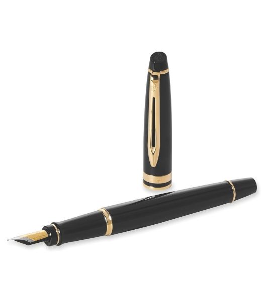 Ручка перьевая Waterman Expert 3 (CWS0951640) Black Laque GT, F, сталь, подарочная коробка