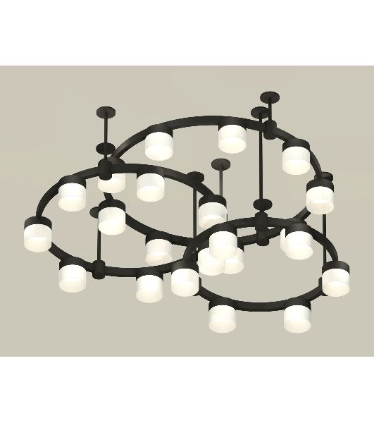 Светильник Ambrella light XR92222210/22 SBK/FR черный песок/белый матовый GX53